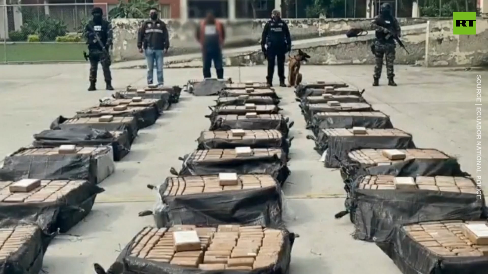 Ecuadorian police seize whopping 2.8 tons of cocaine