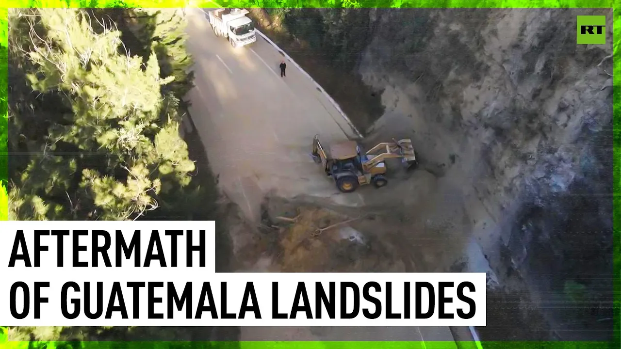 Aftermath of Deadly Landslides Captured by Drone in Guatemala