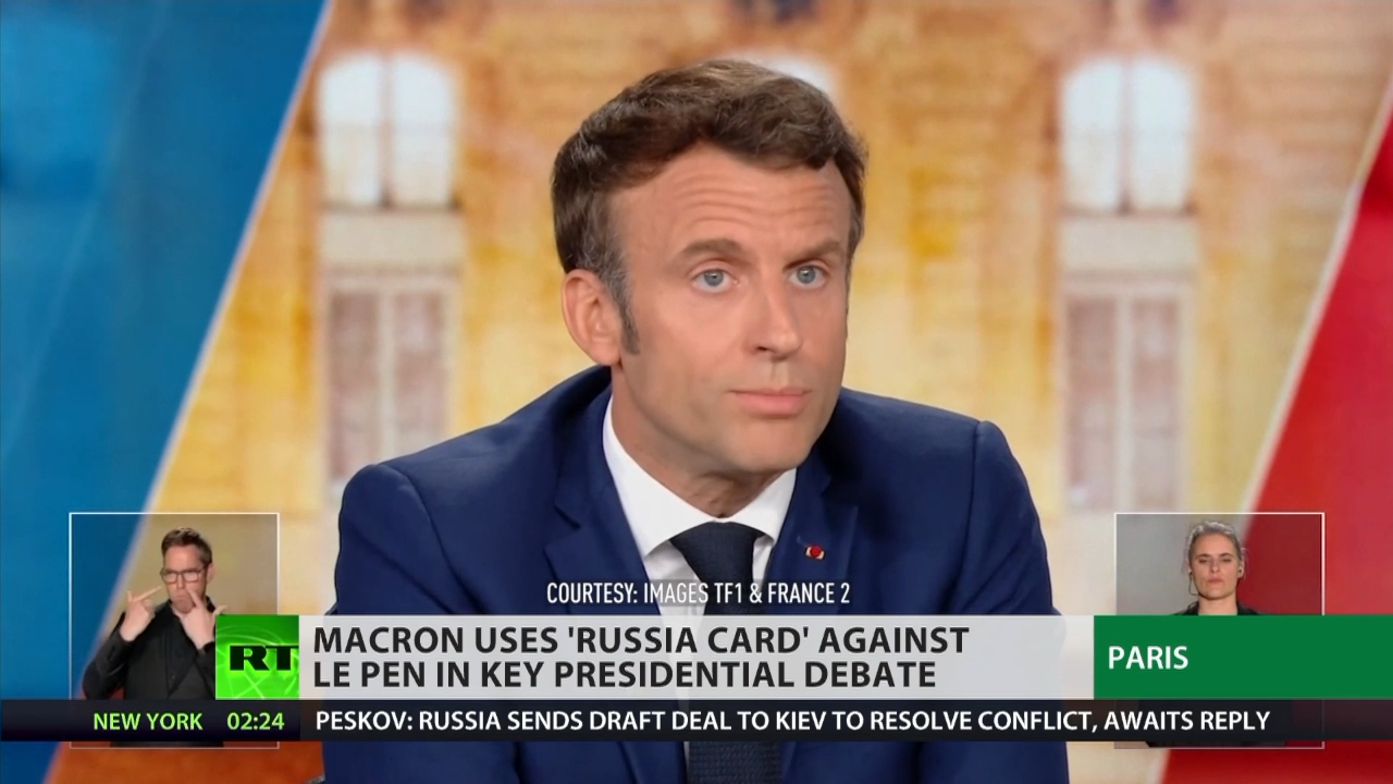 Macron uses ‘Russia card’ against Le Pen in national debate