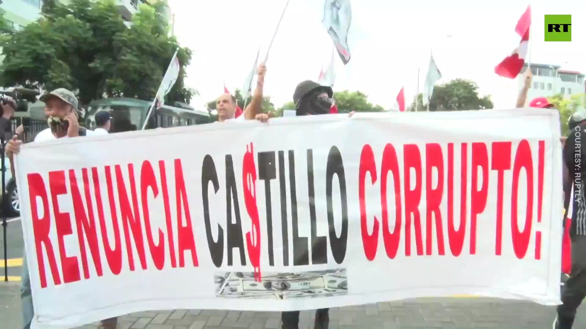 Anti-Castillo protest on 25th anniversary of Japanese hostage crisis