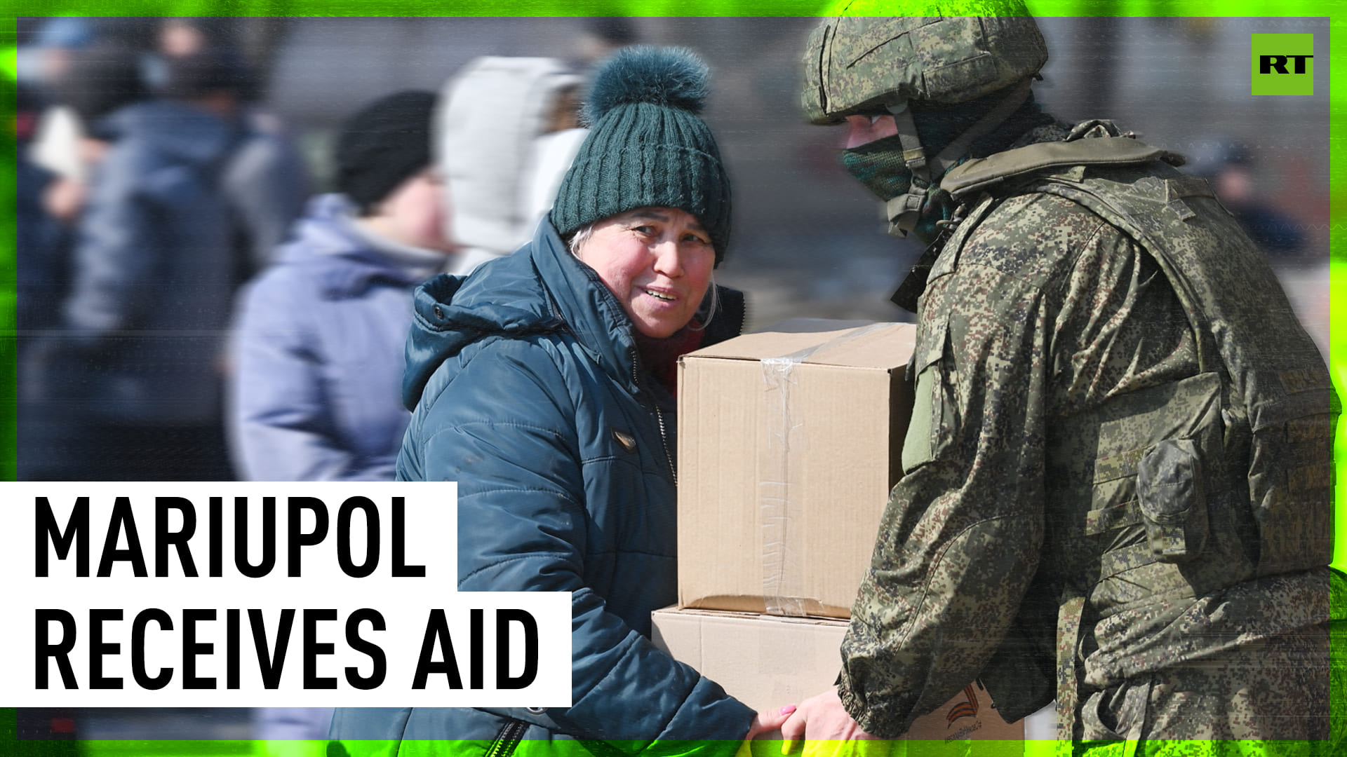 Russian army delivers aid to Mariupol