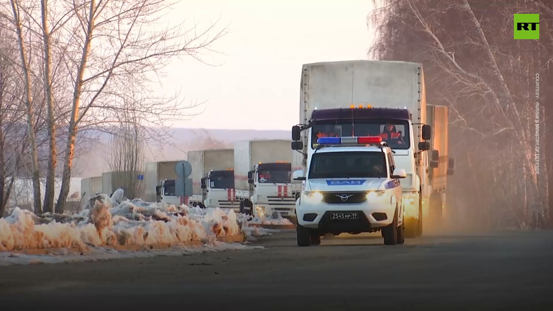 Russia delivers 100 tons of aid to the Kharkiv region