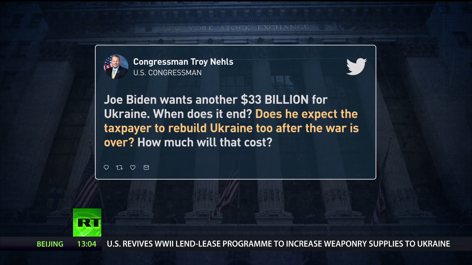 Biden calls for more aid for Ukraine with US economy in decline