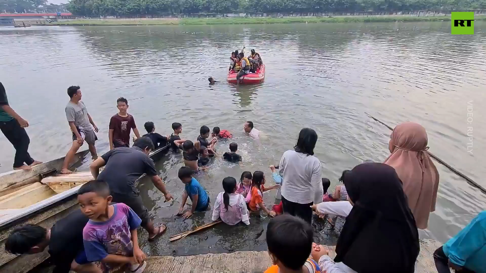 Indonesians take part in cleansing ritual ahead of Ramadan in Tangerang