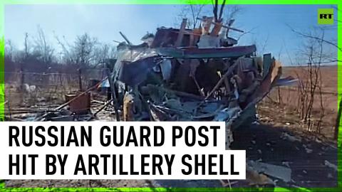 Russian Guard Post on Ukraine Border Hit by Artillery Shell – Moscow