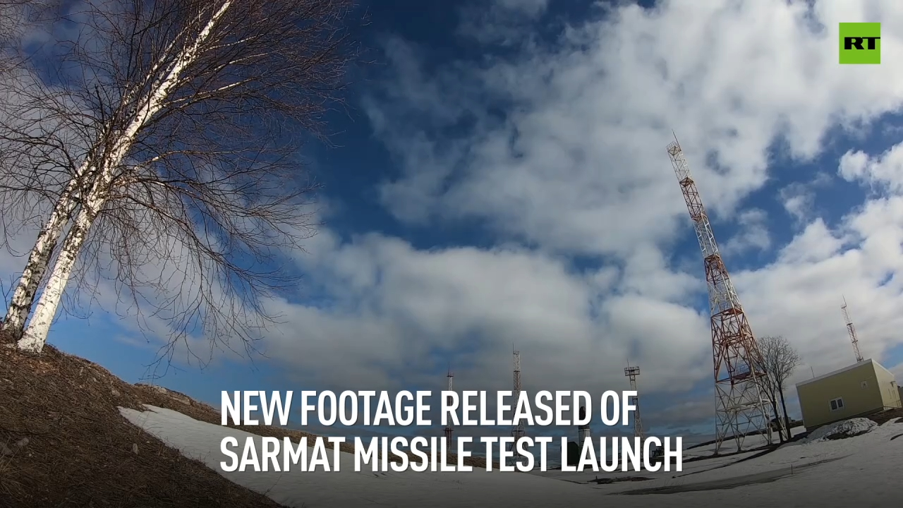 New footage released of Sarmat missile test launch