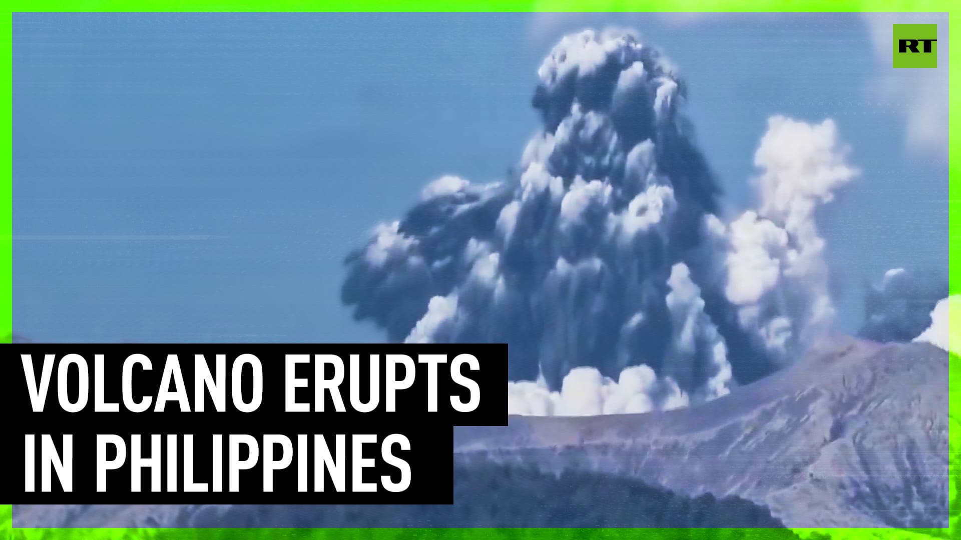 Volcanic eruption in Philippines