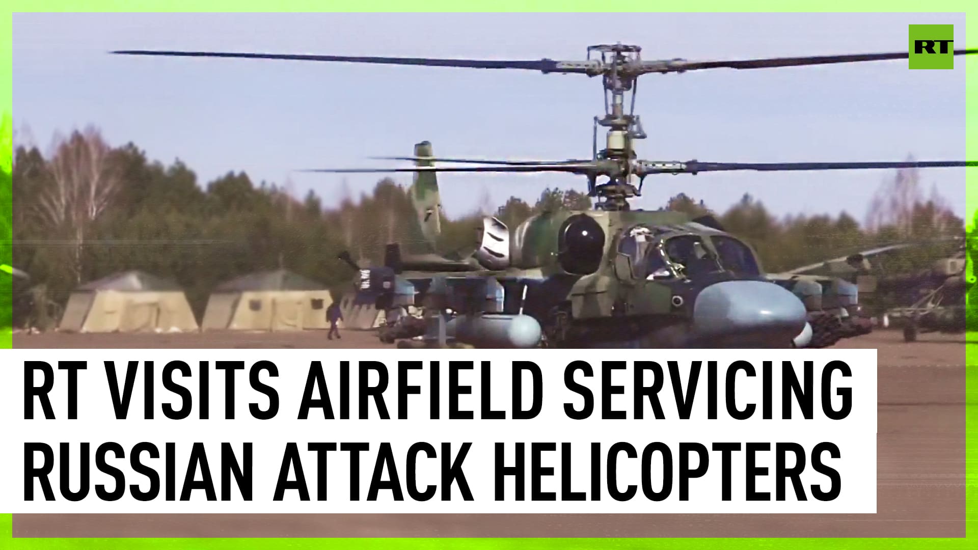 RT visits airfield servicing Russian attack helicopters