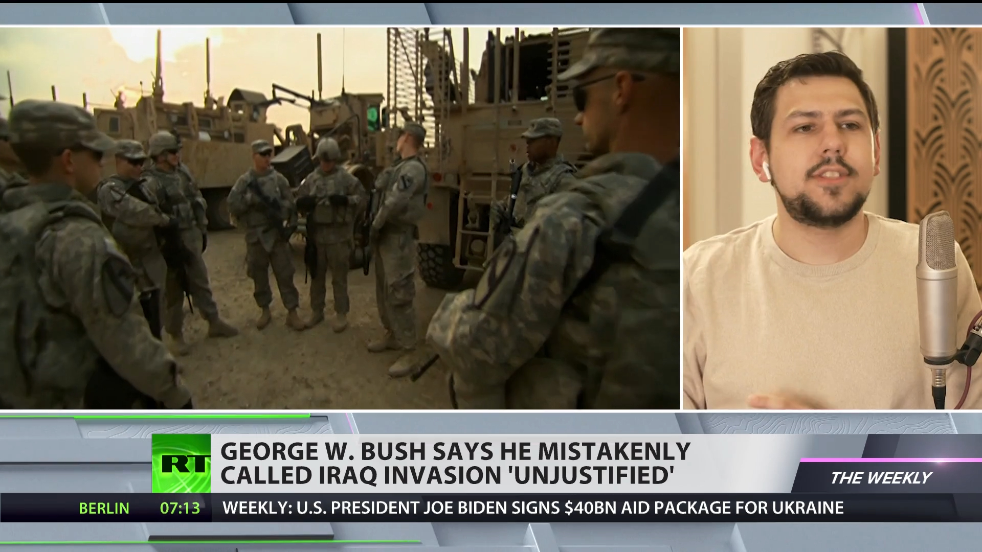 George W. Bush muddles Iraq and Ukraine, condemns 'unjustified' invasion