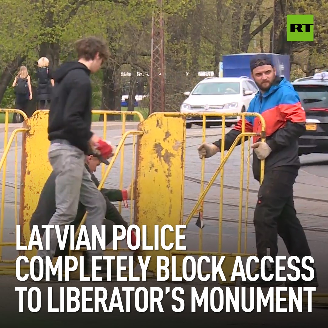 Latvian police completely block access to Liberator’s Monument