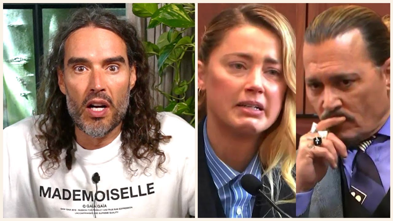 Russell Brand Reacts to VIRAL video from Johnny Depp Amber Heard trial