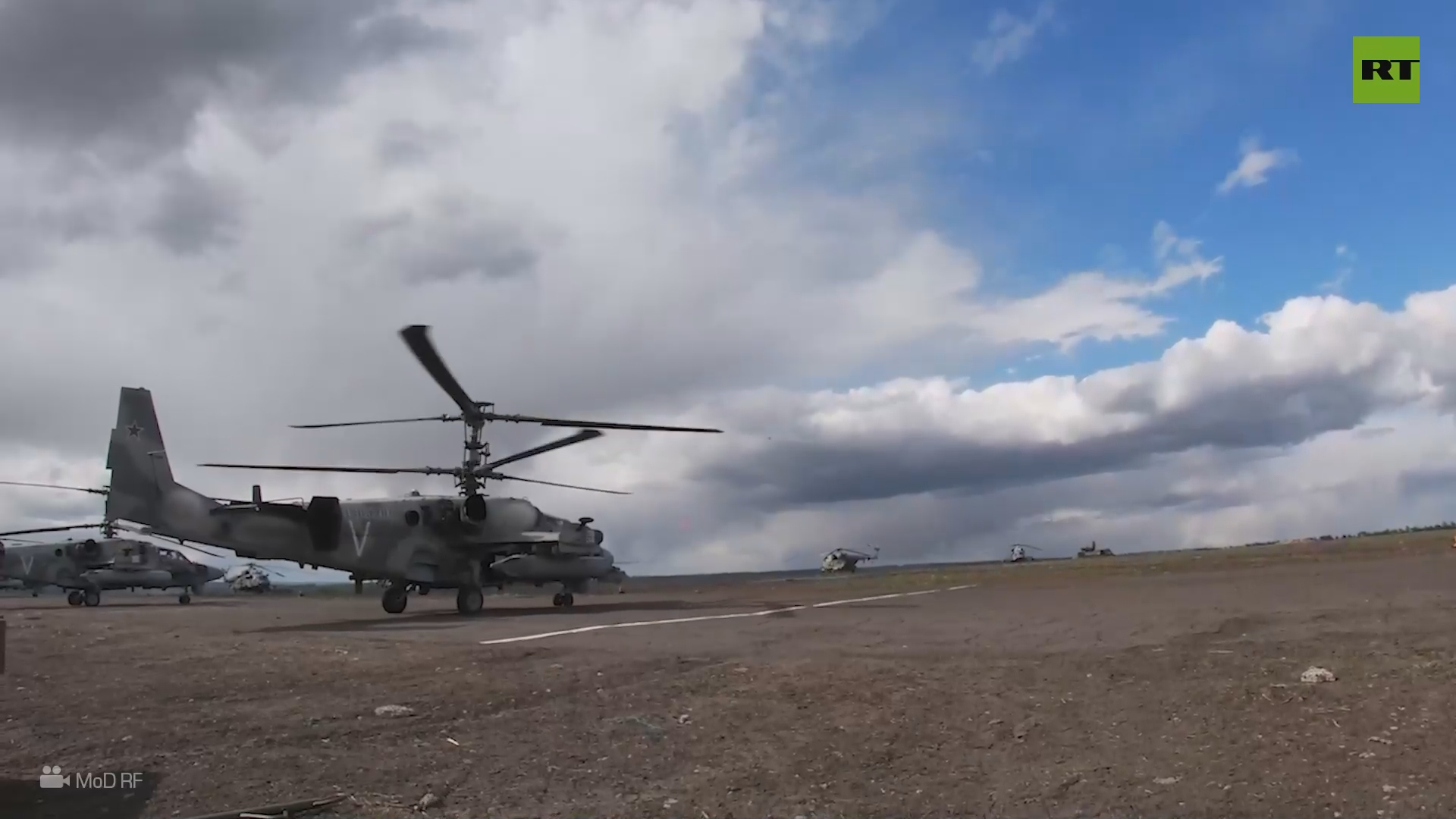 Russian Ka-52 strike