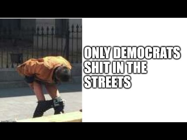 Where Adult Democrats Shit in the Street