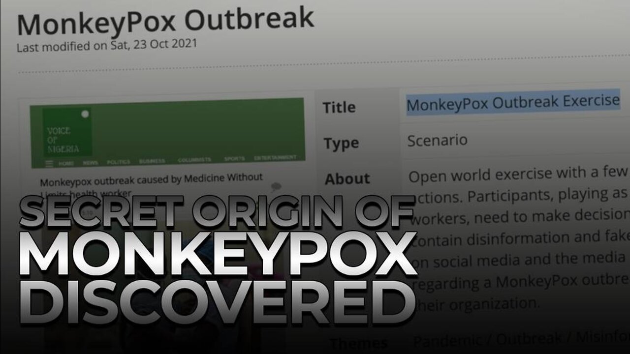 EXCLUSIVE - Origin Of Monkeypox Outbreak Discovered