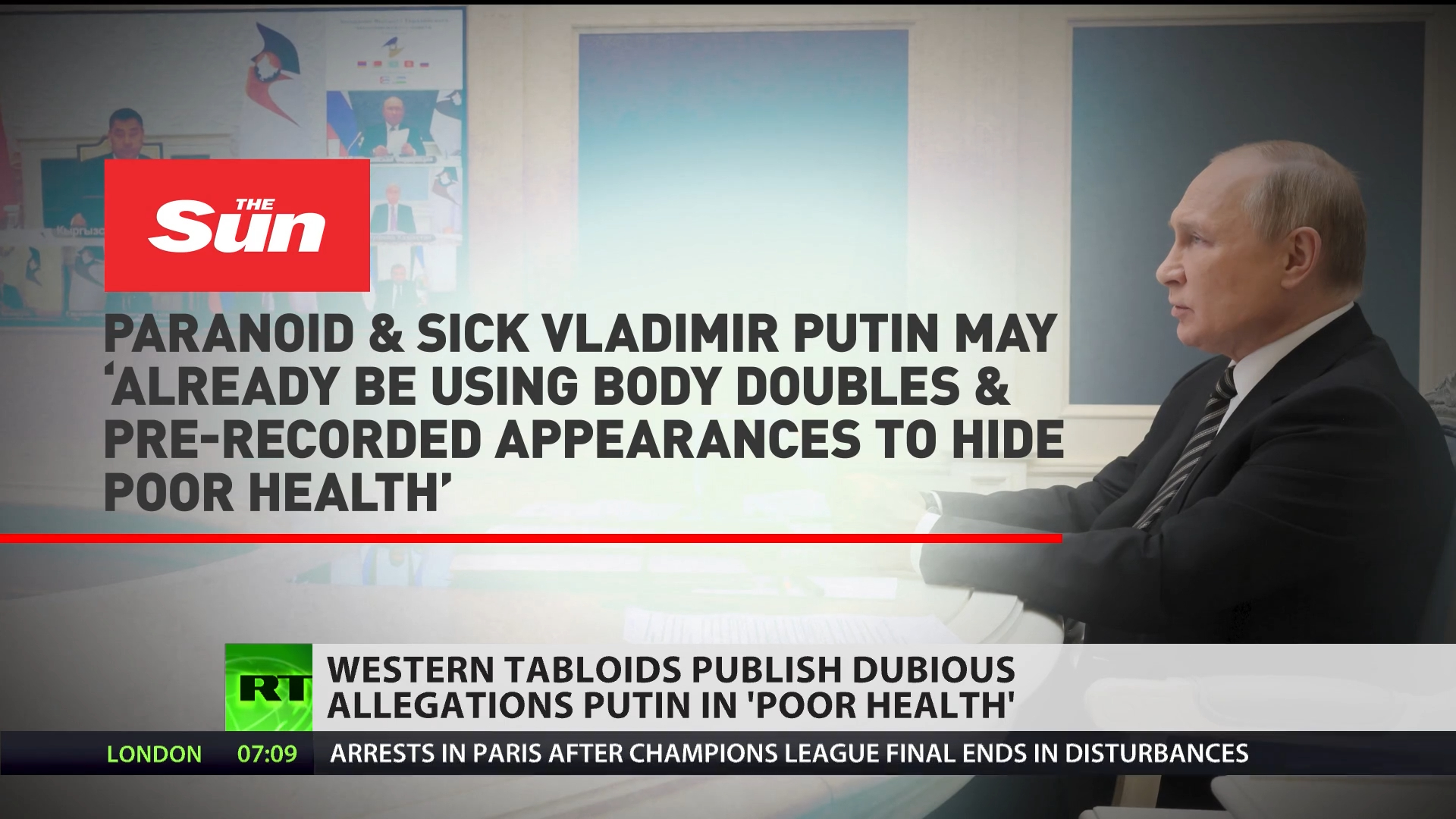 Western tabloids on clickbait spree with 'Putin's poor health' allegations