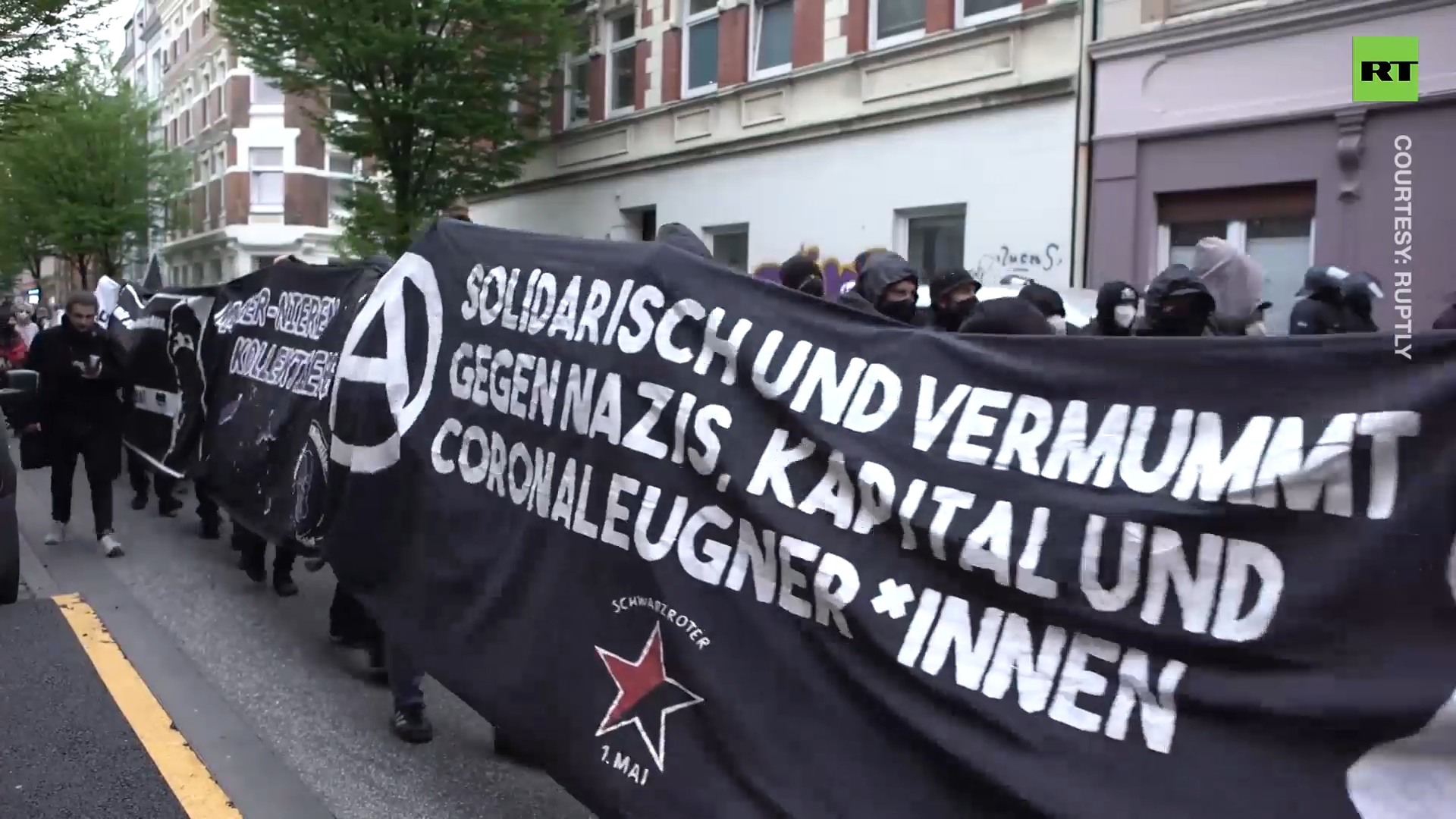 Arrests and scuffles mark Labor Day in Hamburg