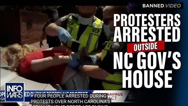 Protestors Arrested Outside Governors House In North Carolina