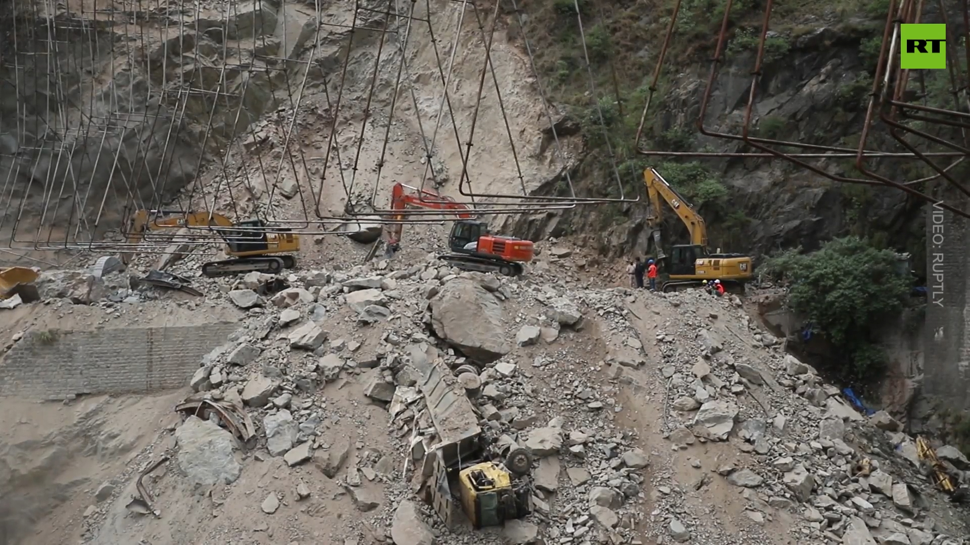 One killed, nine trapped as under-construction tunnel collapses in Jammu, India