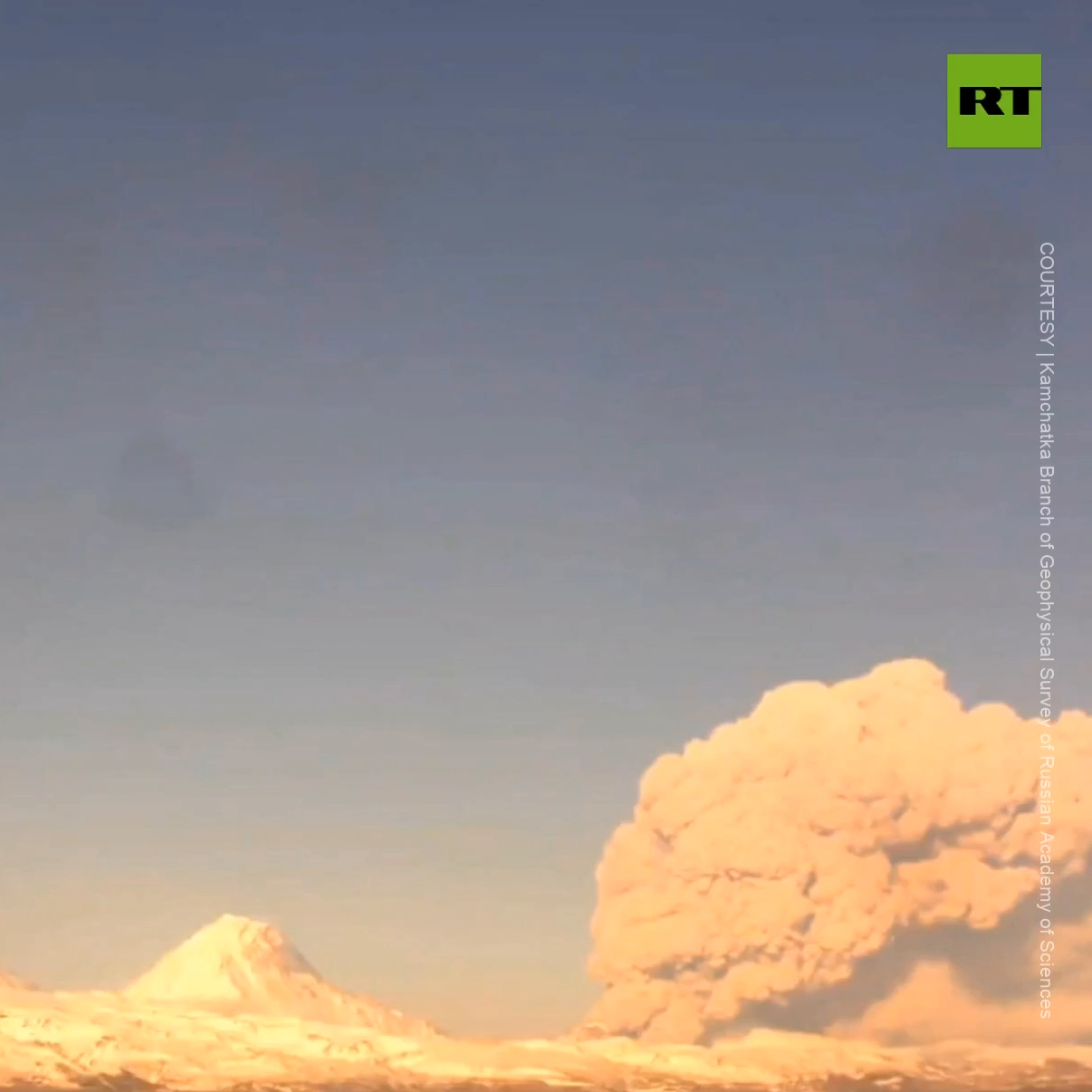 Volcano erupts in Russia’s Kamchatka