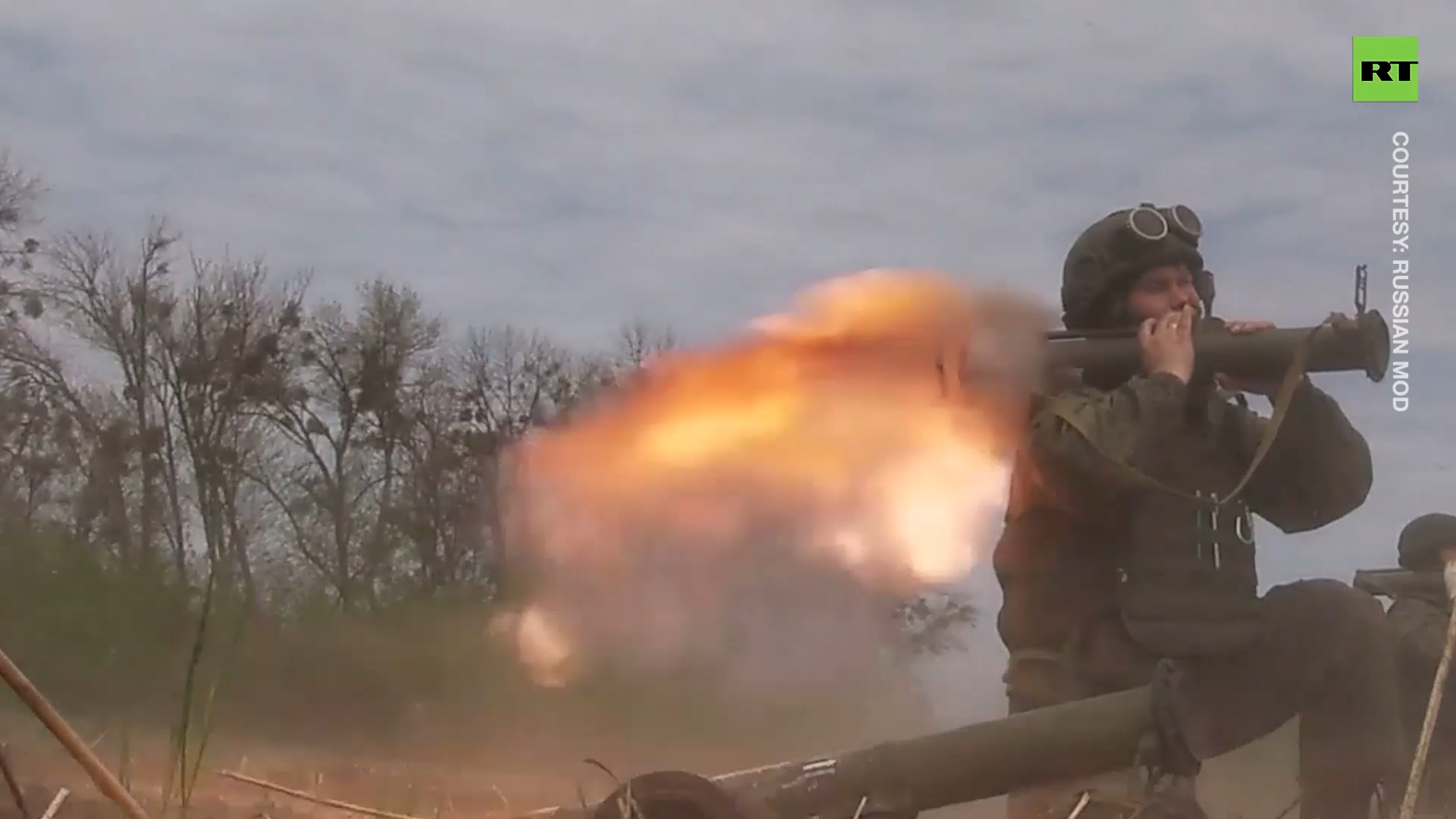 Russian anti-tank unit destroys Ukrainian stronghold