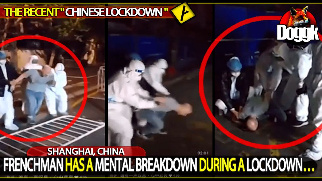 FRENCHMAN HAS A MENTAL BREAKDOWN DURING A LOCKDOWN.. (SHANGHAI, CHINA)