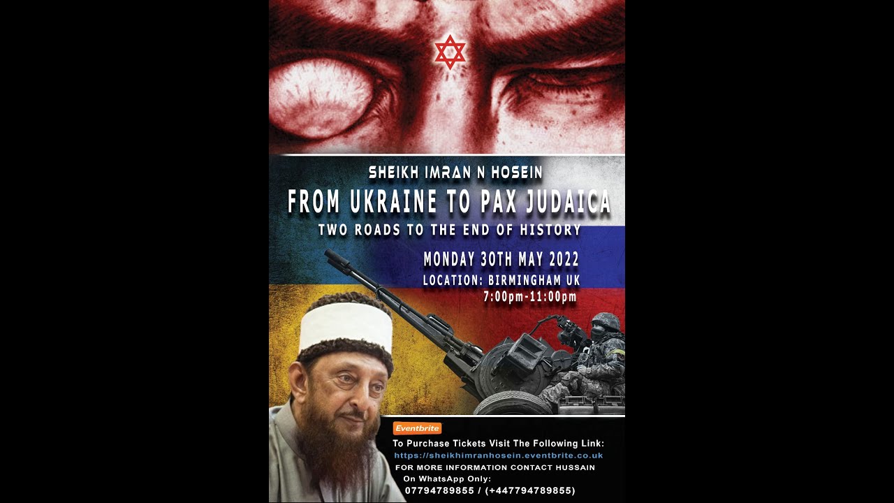 Important Lecture In Birmingham, UK 30/05/2022 Buy Tickets NOW