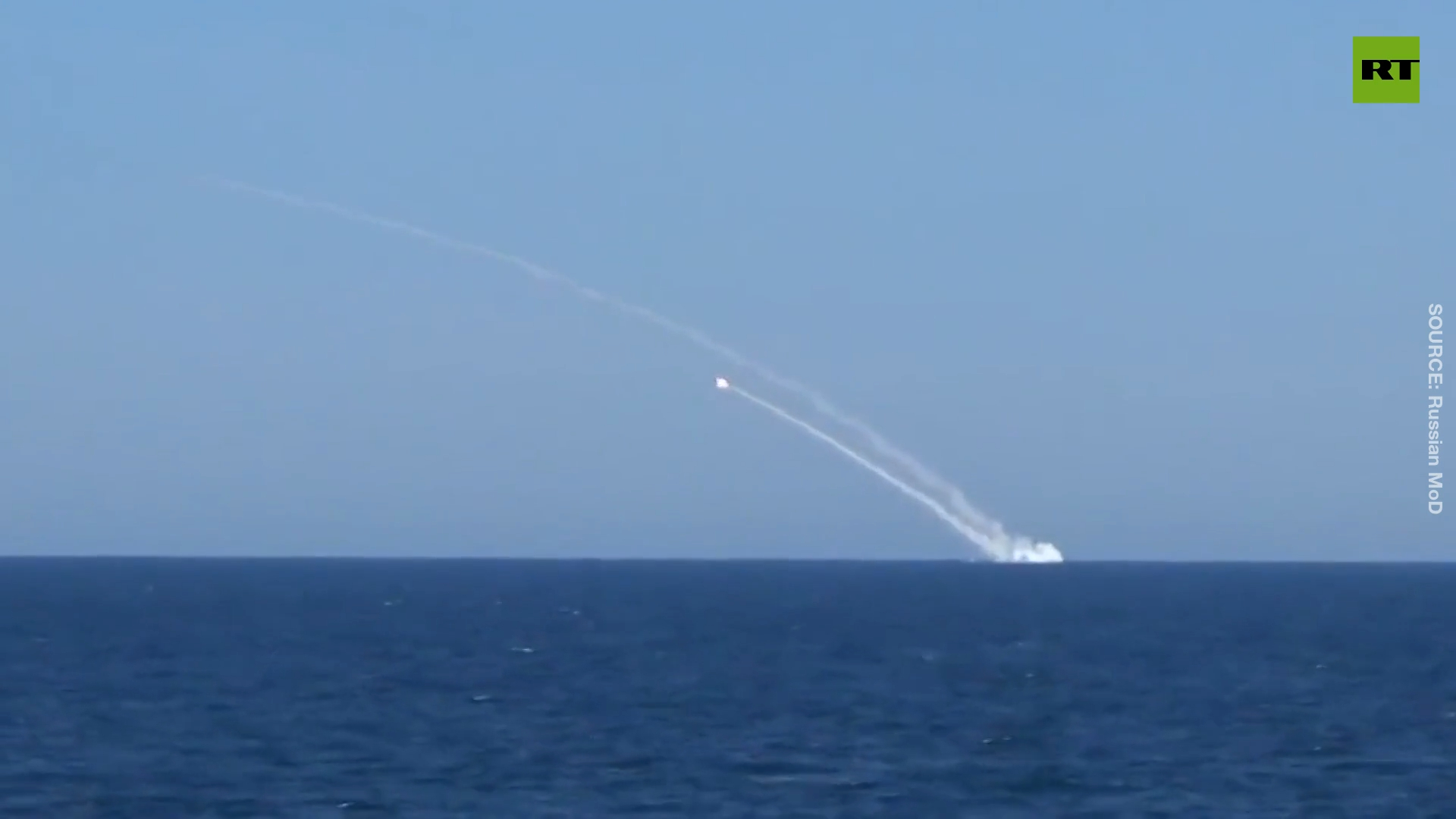 Russian submarine launches 4 Kalibr missiles at Ukrainian positions