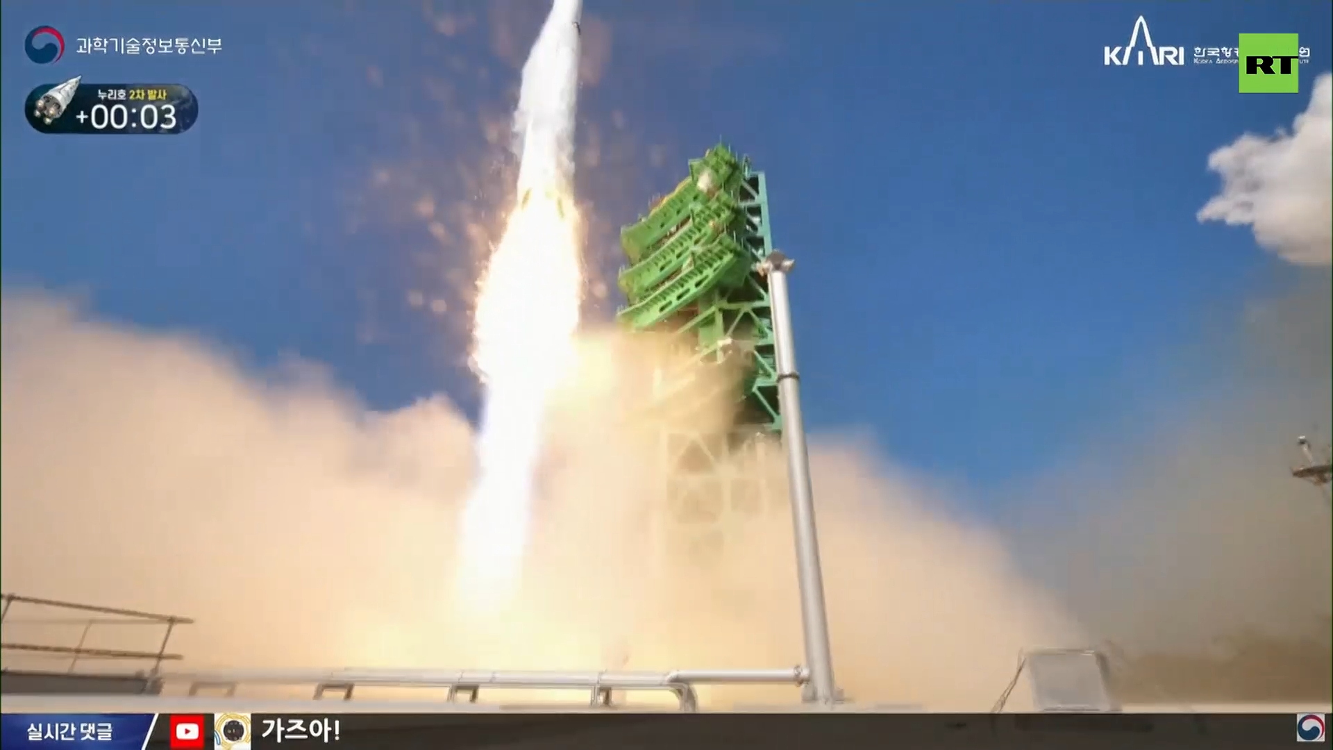 South Korea launches first homegrown space rocket