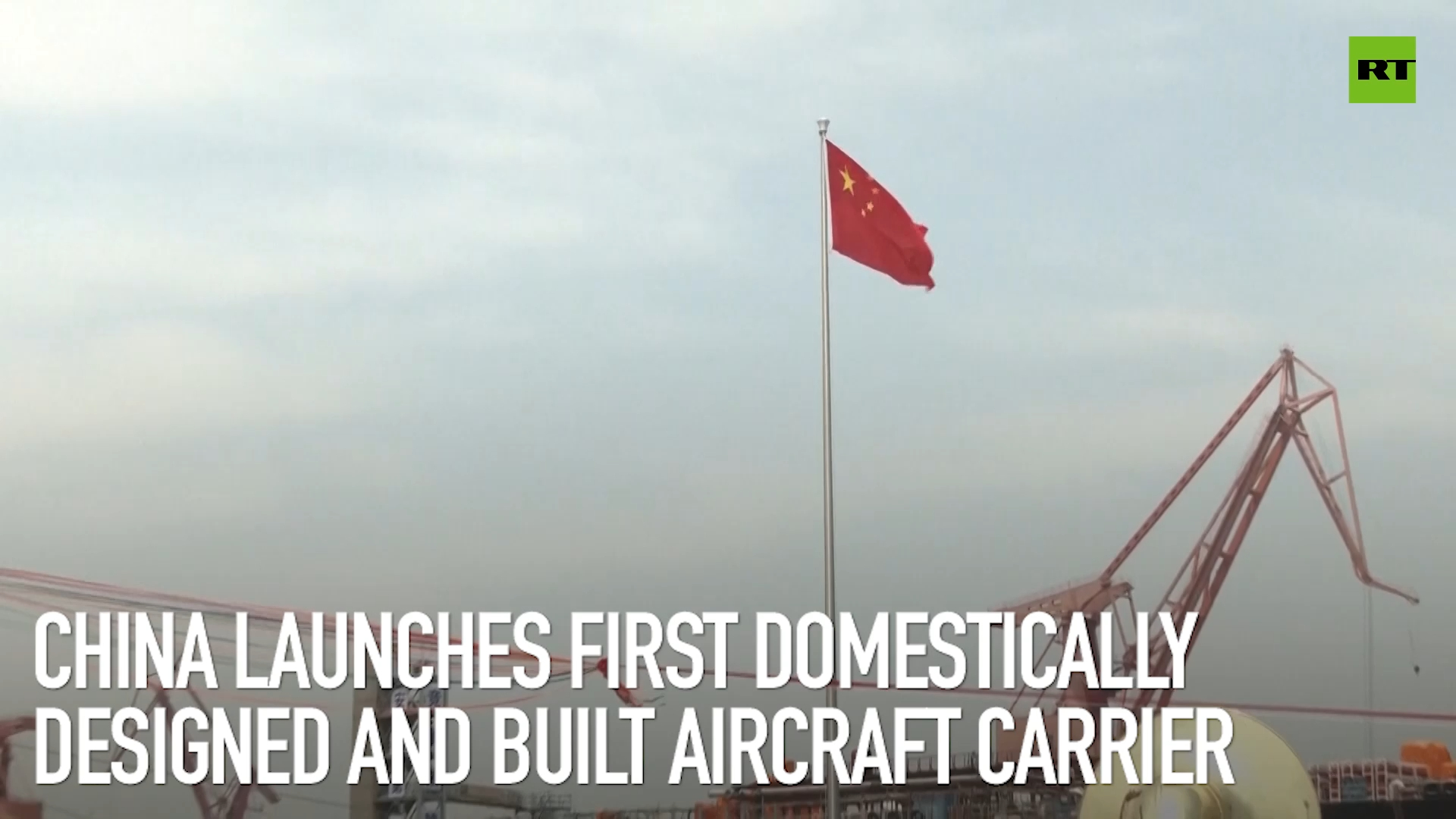 China launches first domestically designed and built aircraft carrier