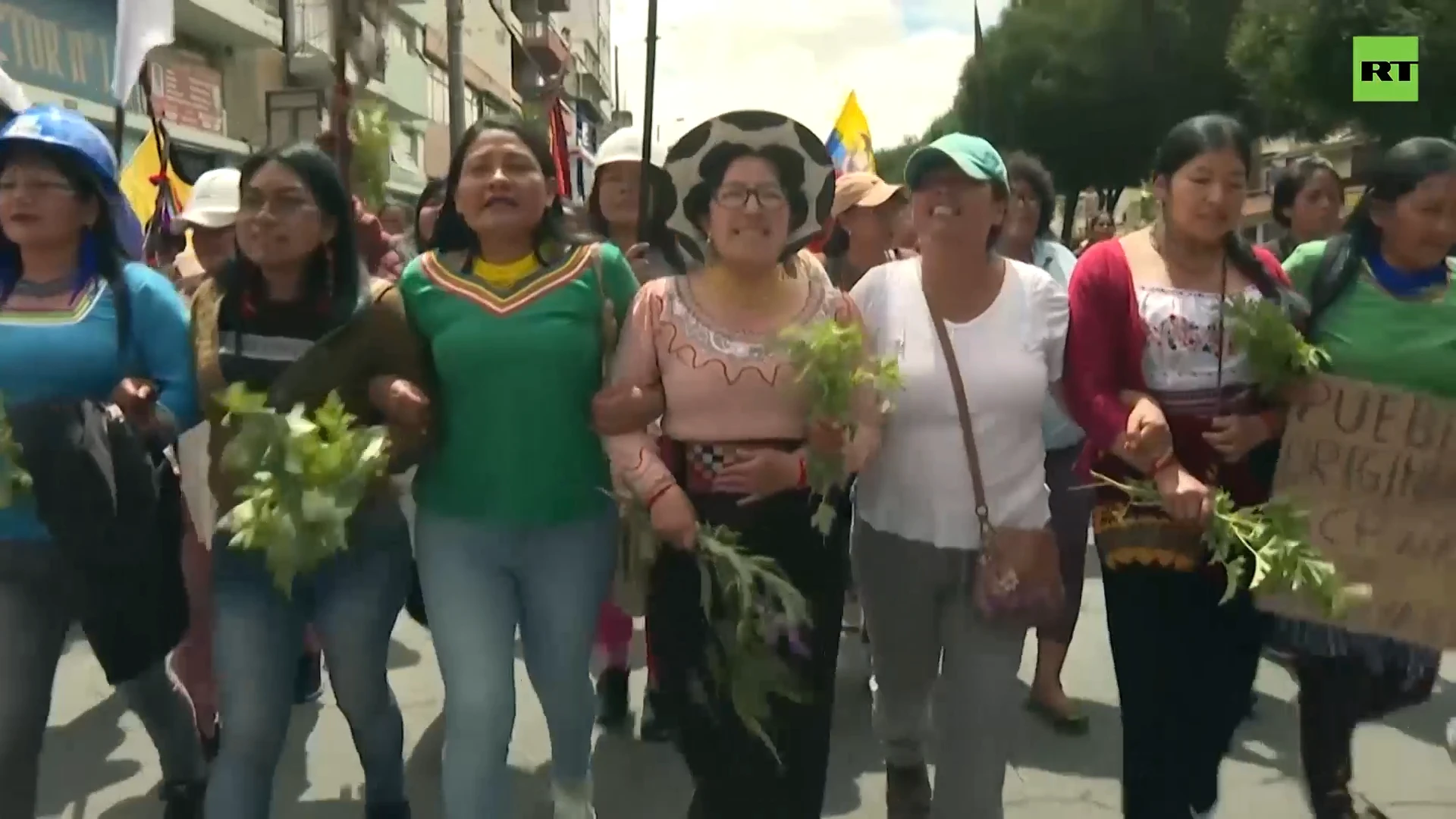 Indigenous protesters rally against police brutality in Quito