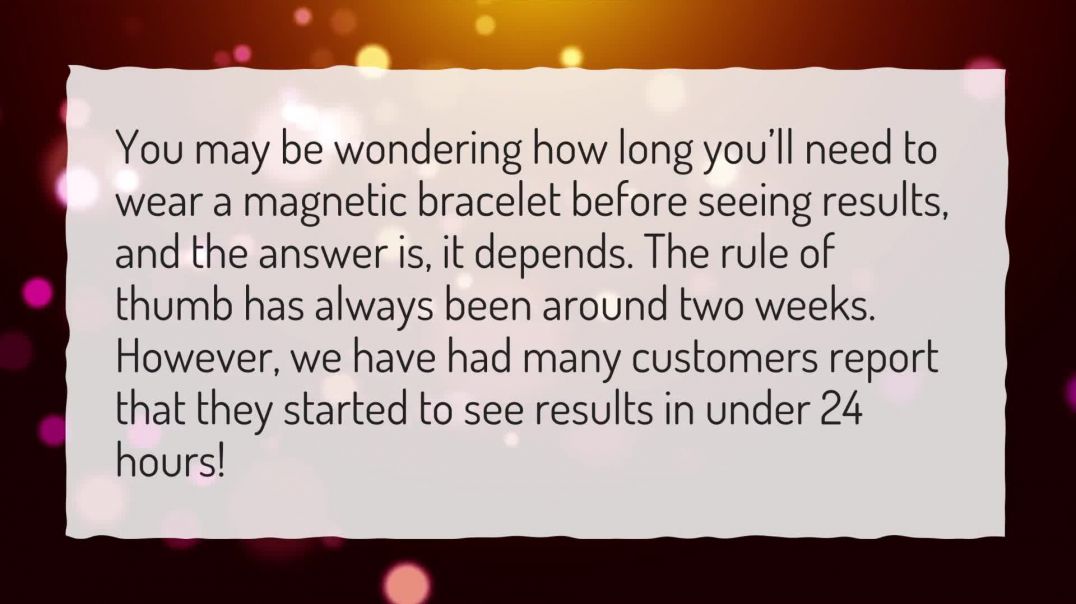 Health benefits of wearing magnetic bracelet