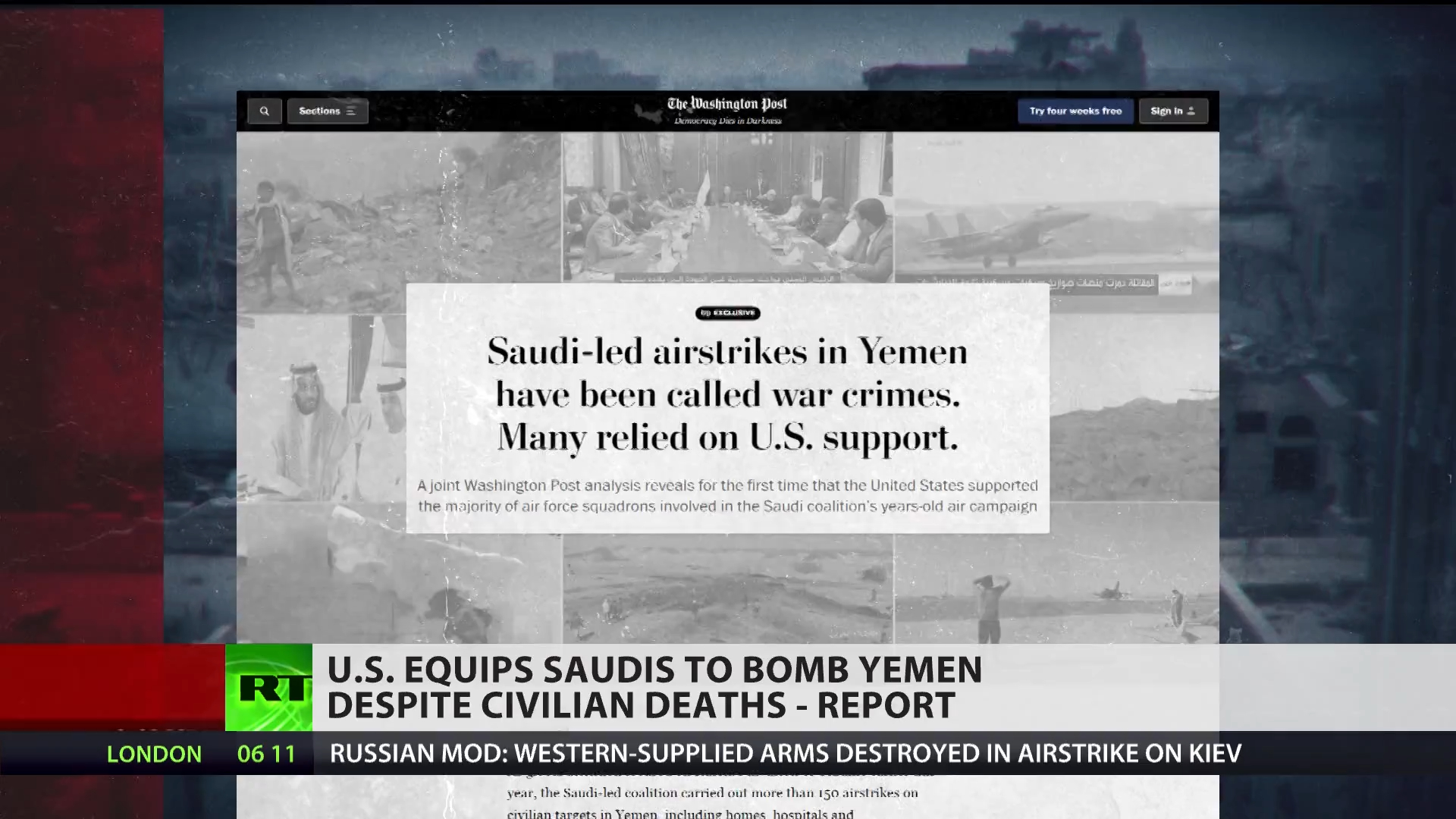 Study reveals extent of US support for Saudi bombing of Yemen