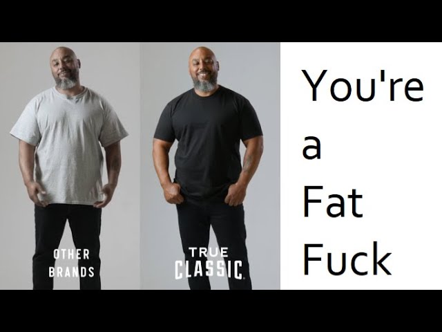 Male Body Positivity - True Classic Tees Advertising