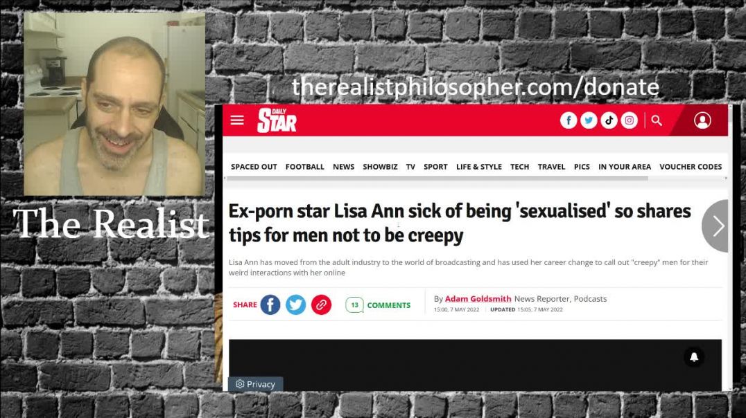 Don't Sexualise Porn Stars, Or You're Creepy! - Wait, What?