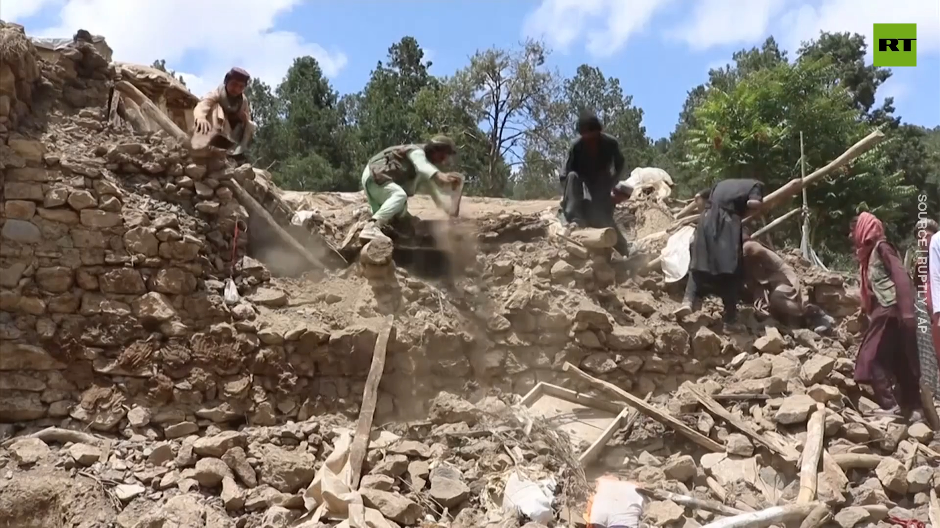 Aftermath of earthquake that killed at least 1,000 in Afghanistan