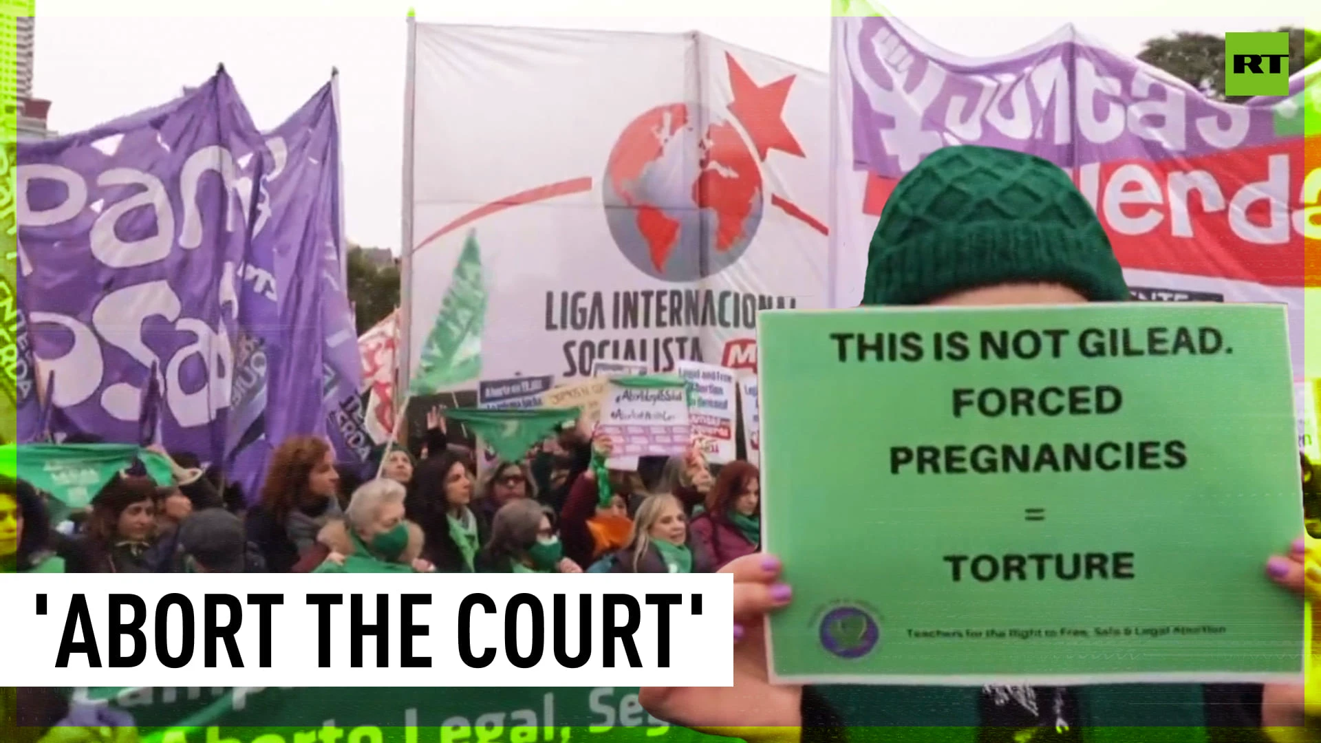 'Forced pregnancies = torture' | Abortion rights defenders march in Argentina