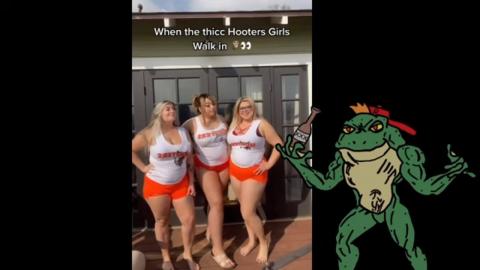Hogs Work At Hooters! #shorts