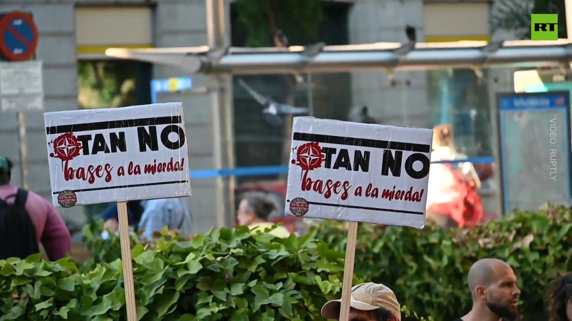 Anti-NATO rally held in Madrid