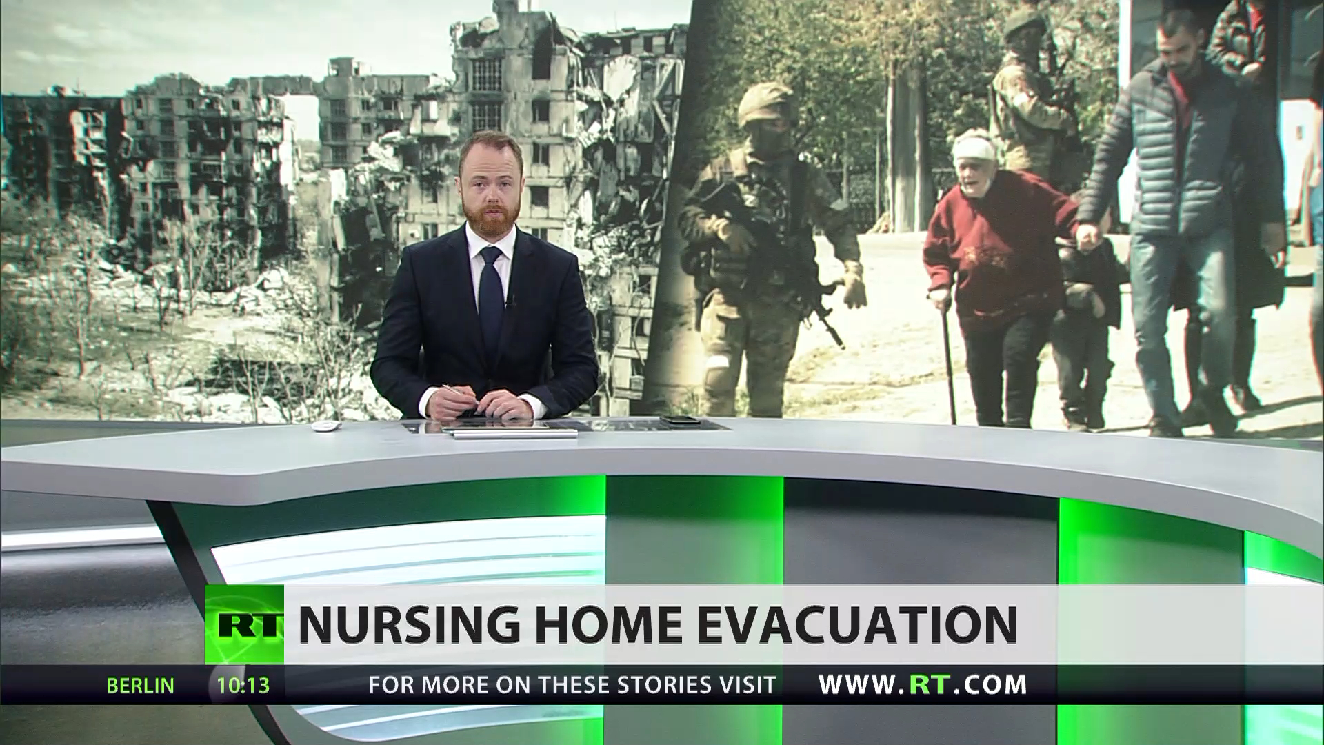 Nursing home evacuated in Mariupol after alleged Ukrainian shelling