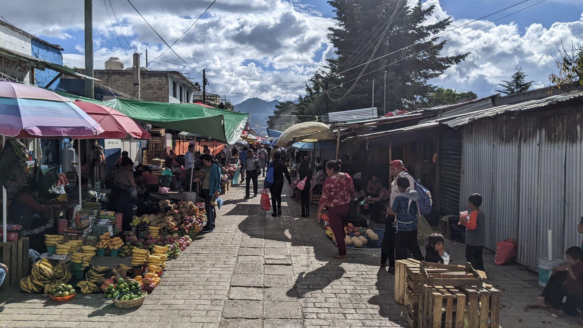 Buying Fresh Food At The Indigenous People Market In San Cristobal