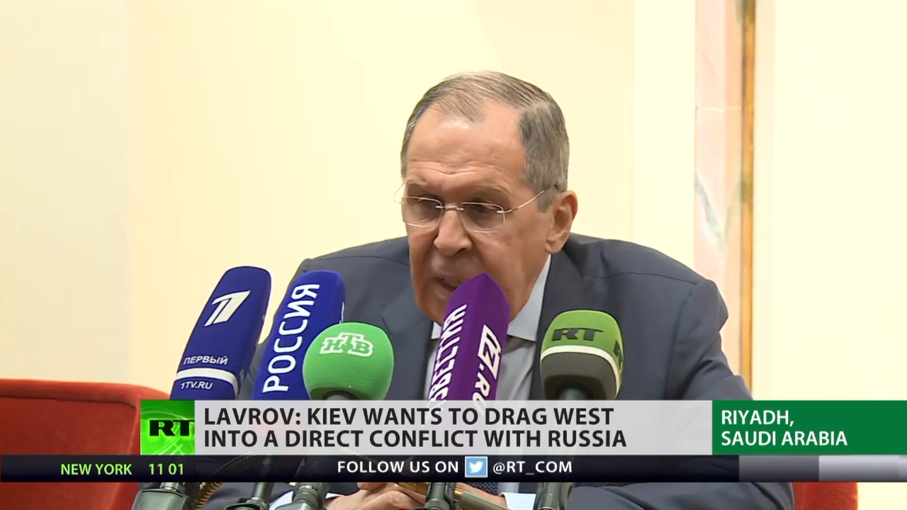 Kiev is trying to draw West into direct conflict with Russia - Lavrov