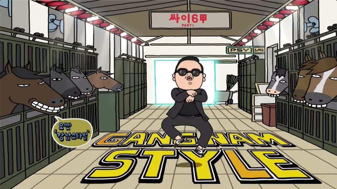 GANGNAM STYLE  - 2:12 - The "perfect enough" woman. Tall Lanky Korean Orange Hair.