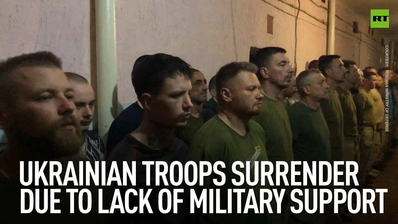 Ukrainian troops surrender due to lack of military support