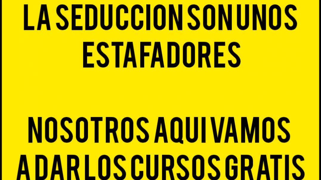 GURÚS DE LA SEDUCCIÓN AQUÍ CLASES GRATIS  VOLUMEN 3