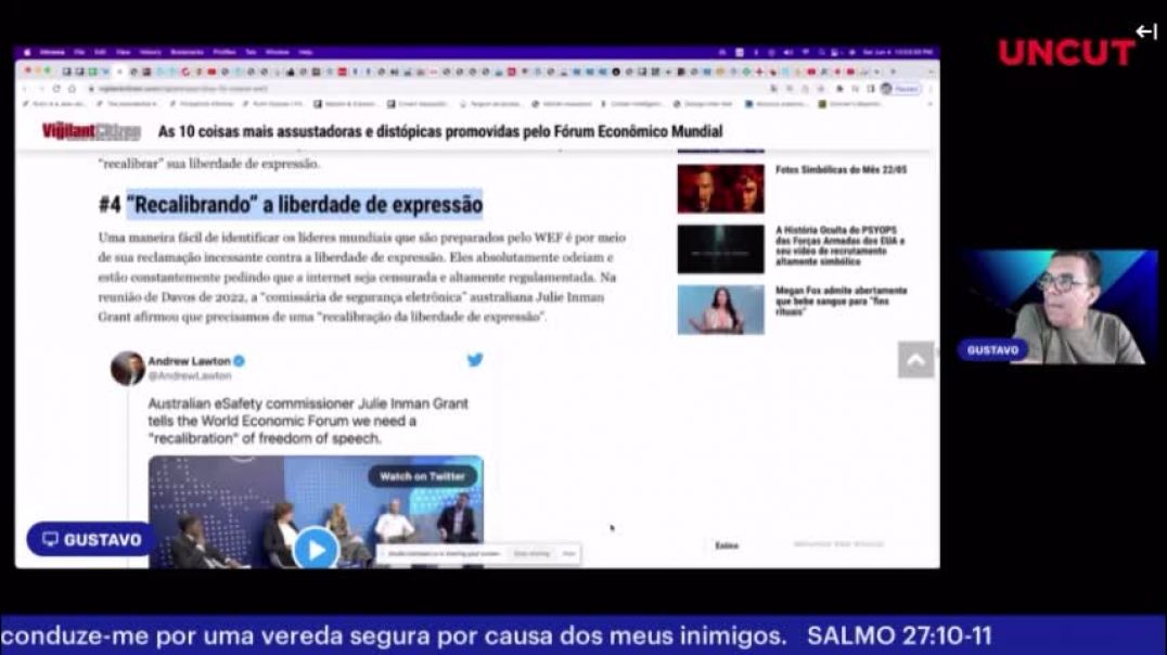 MIX - Fórum econômico mundial e a CENSURA & Caça e censura/lei LOLA contra quem falar "MAL" de mulher