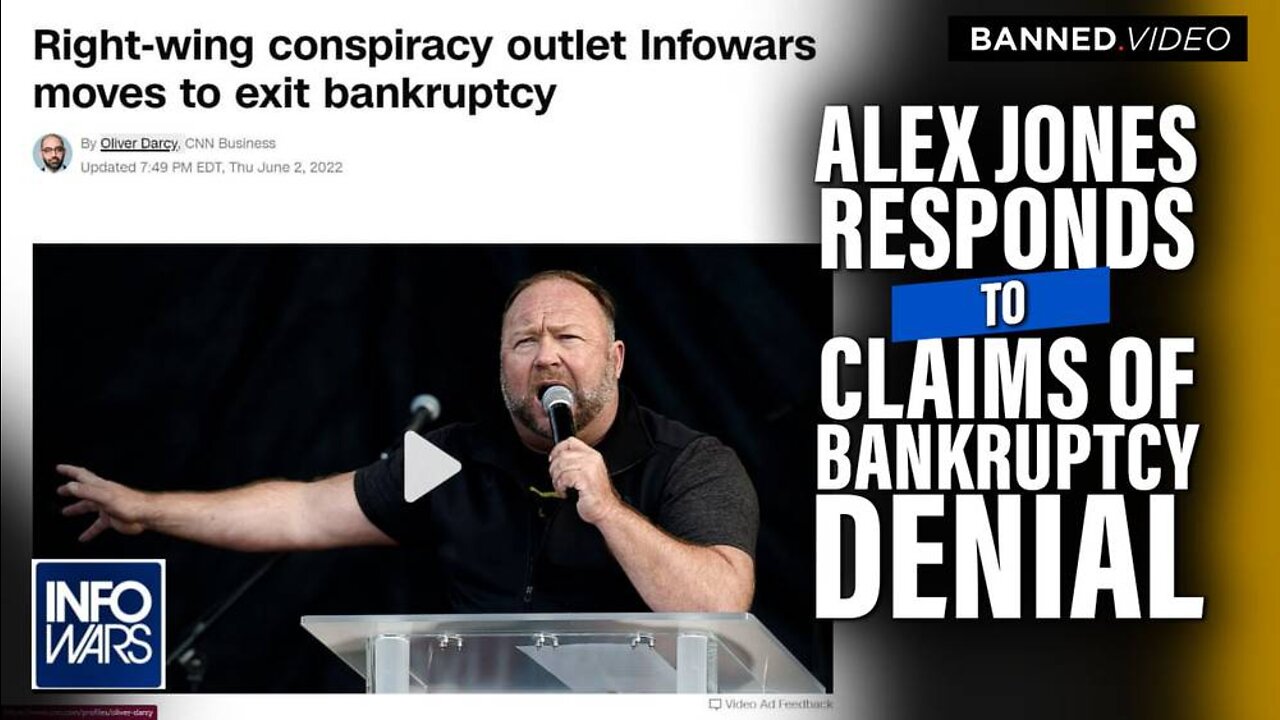 Alex Jones Responds to Stories About Justice Dept. Denying Infowars Bankruptcy