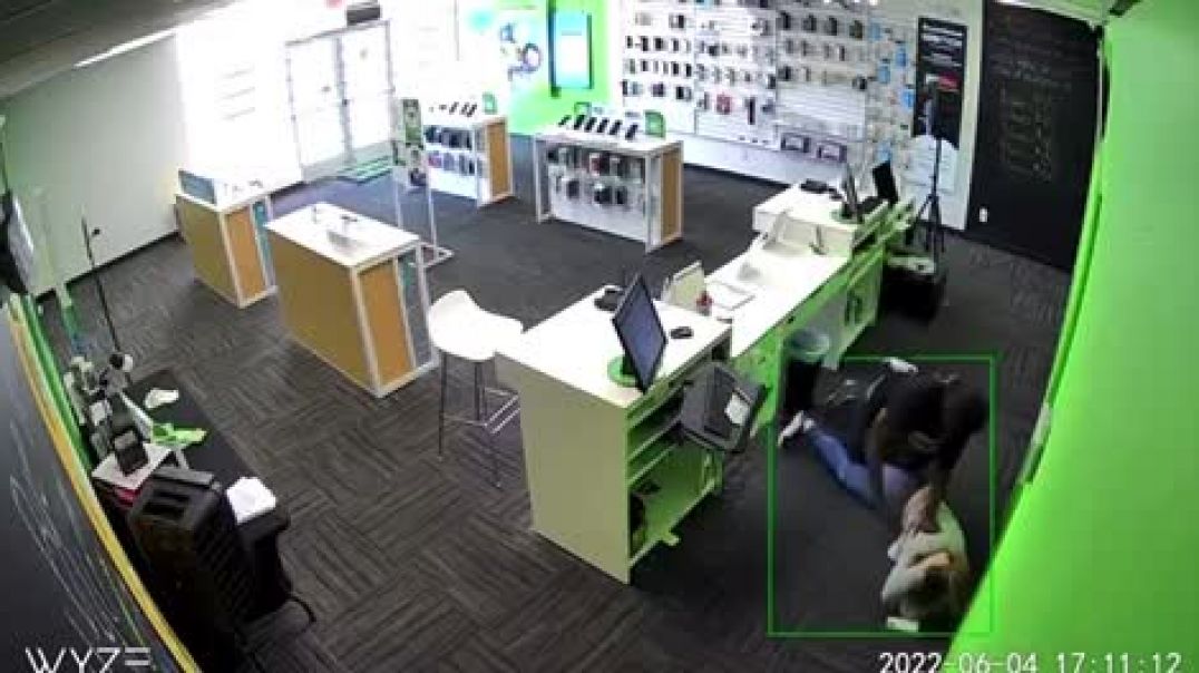 Store lady terrorized by black menace