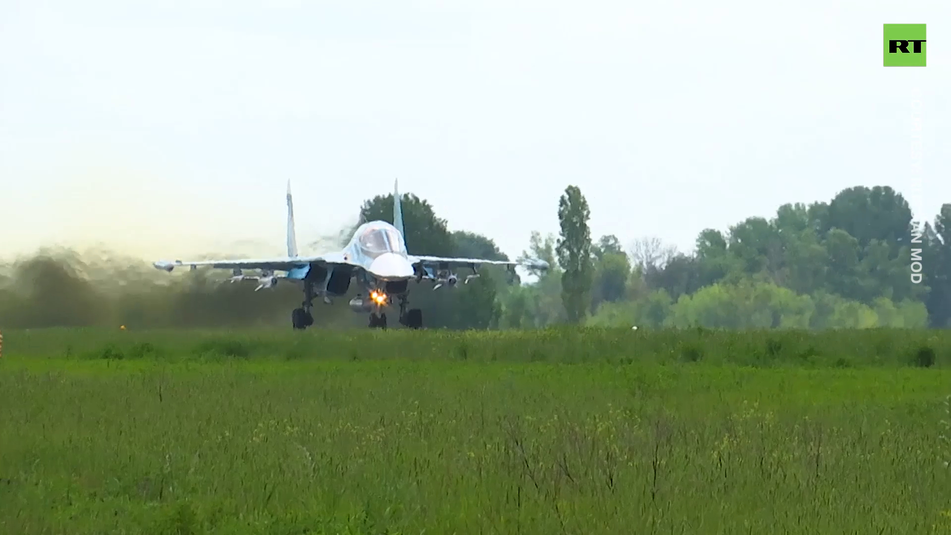 Su-34 launch high-precision missiles at Ukrainian military positions