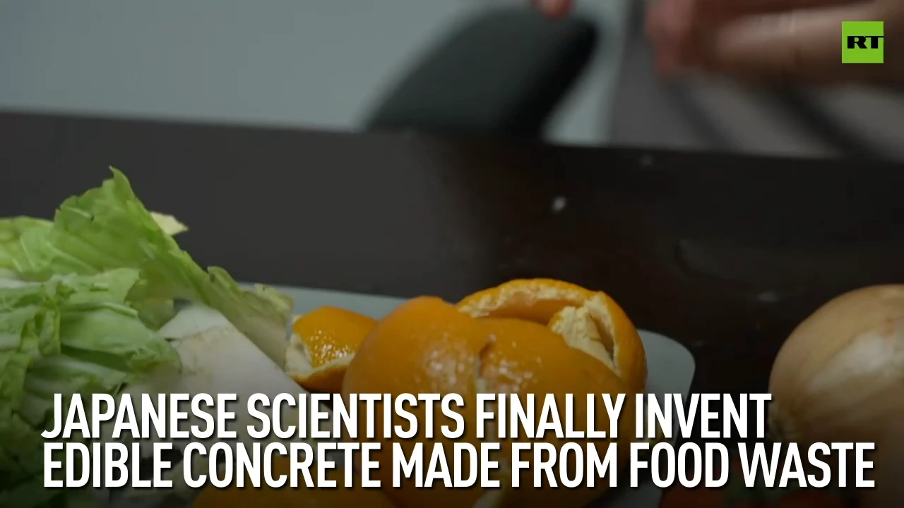 Japanese scientists invent edible concrete made from food waste