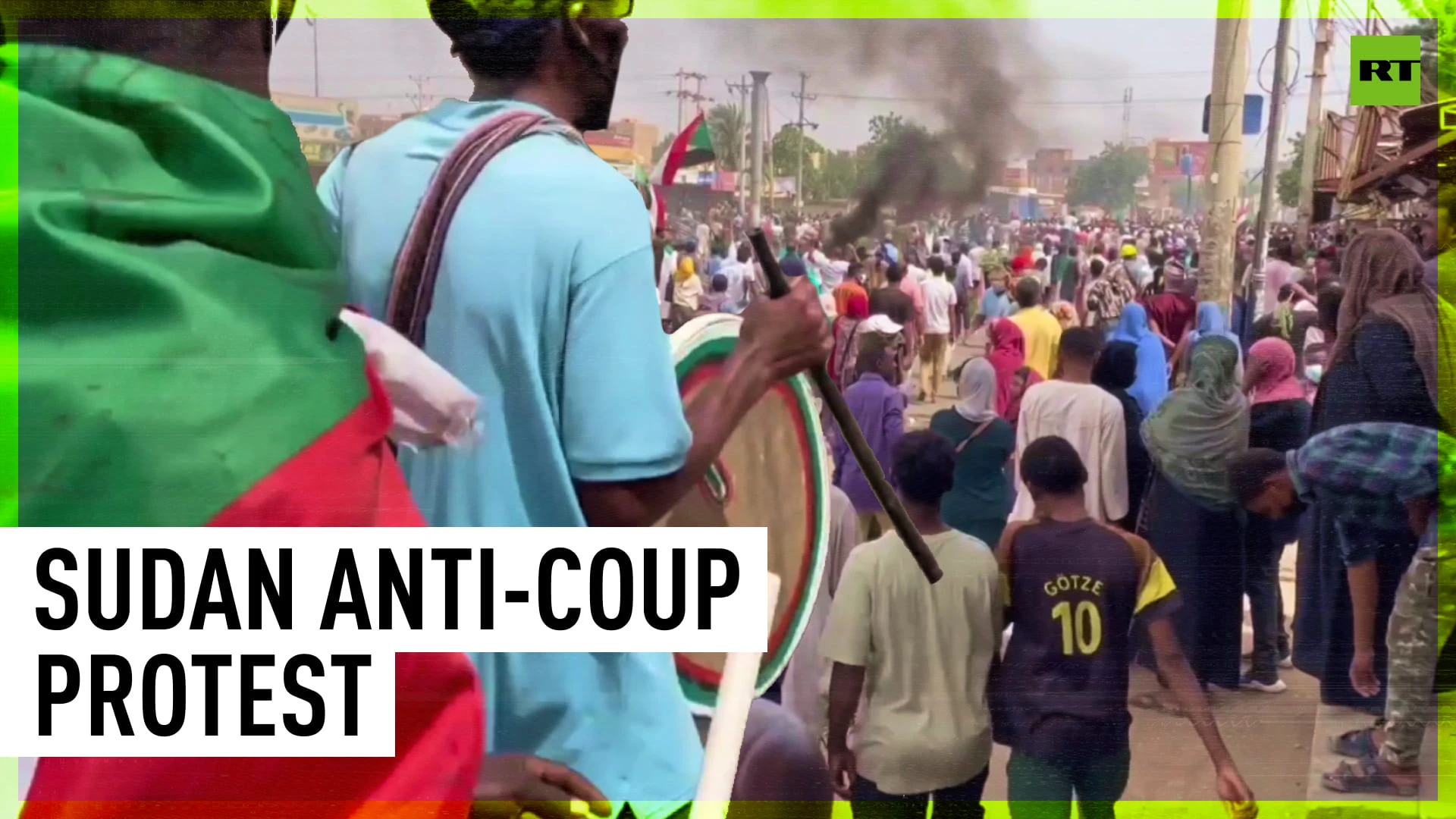 Anti-coup protest takes place in Sudan